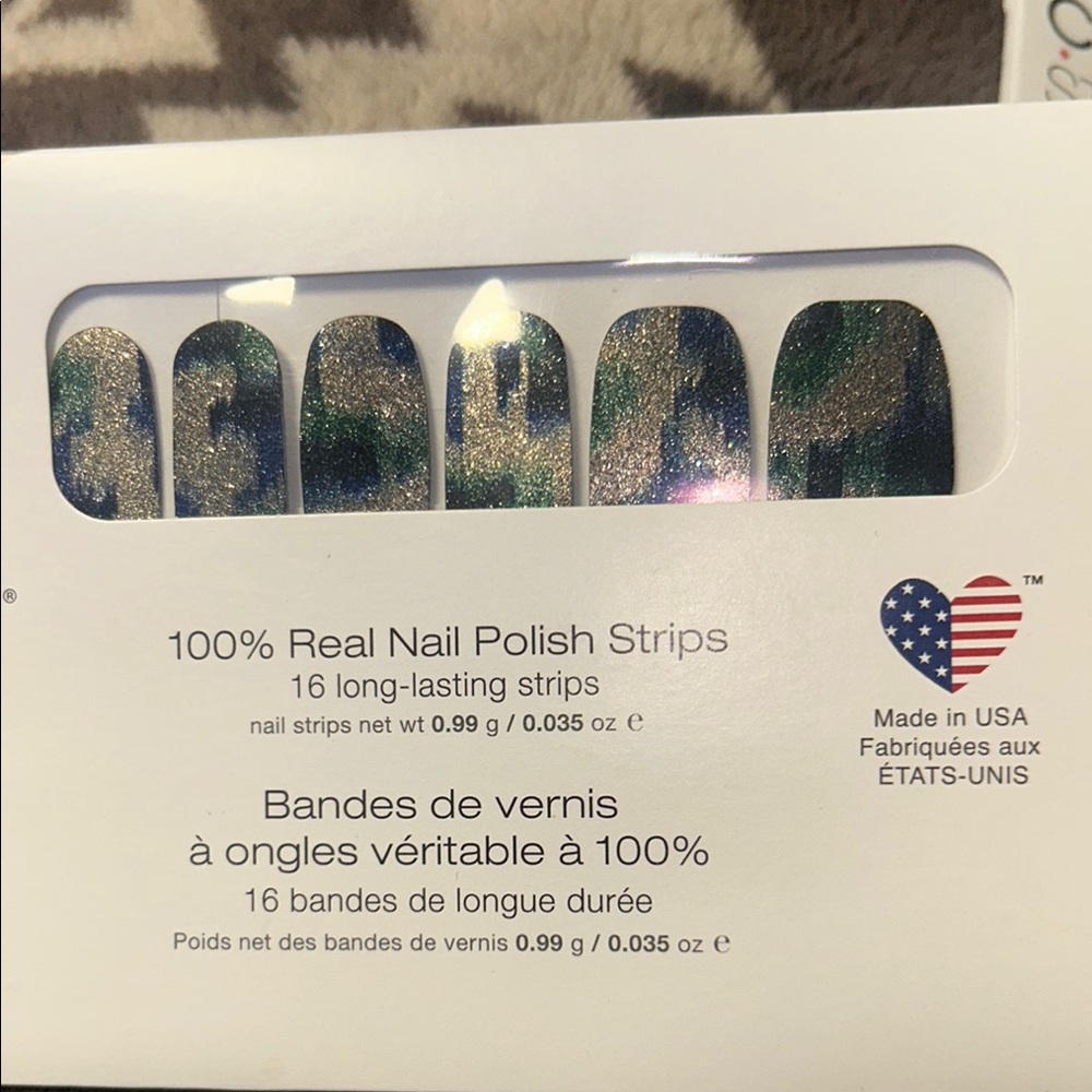 Colorful Camouflage Nail Polish Strips